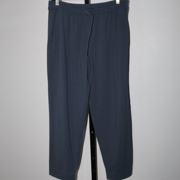 NWOT Lululemon Drawstring Straight Leg Pull On Pants Blue - Picture 1 of 4